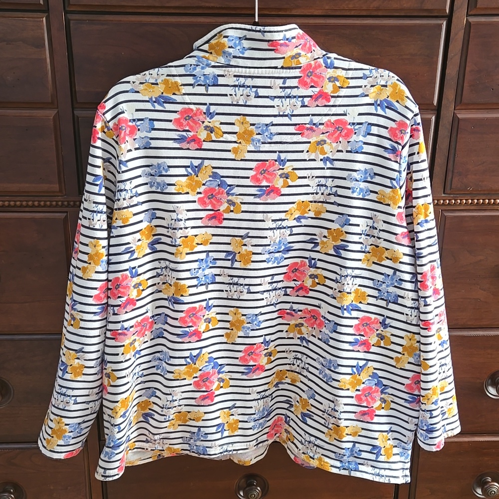 Women's Joules Quarter Zip Floral Pullover Size 18 "Pip Print" Style - Picture 5 of 10